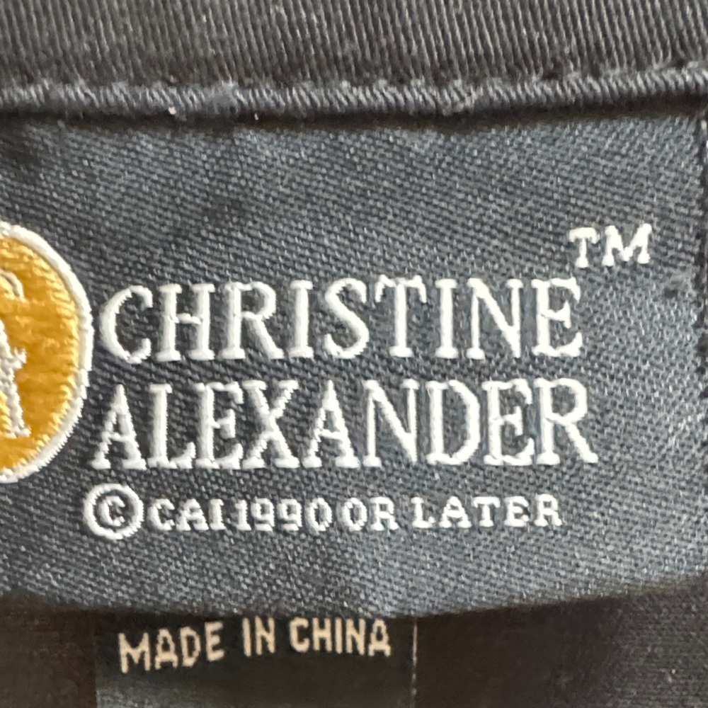 Christine Alexander Black studded Stars and Button Down vest. Rhinestones - Picture 3 of 11